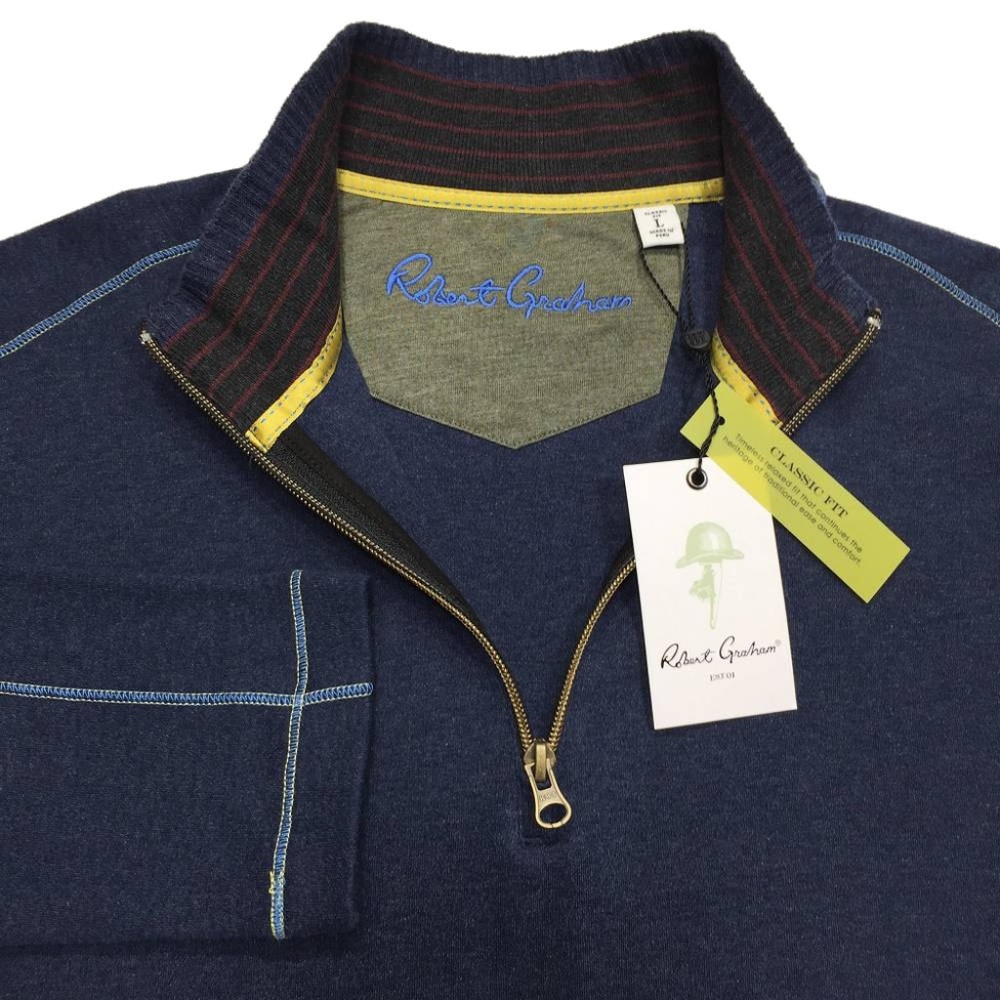 Robert‎ Graham Elliot 1/4 Zip Sweater